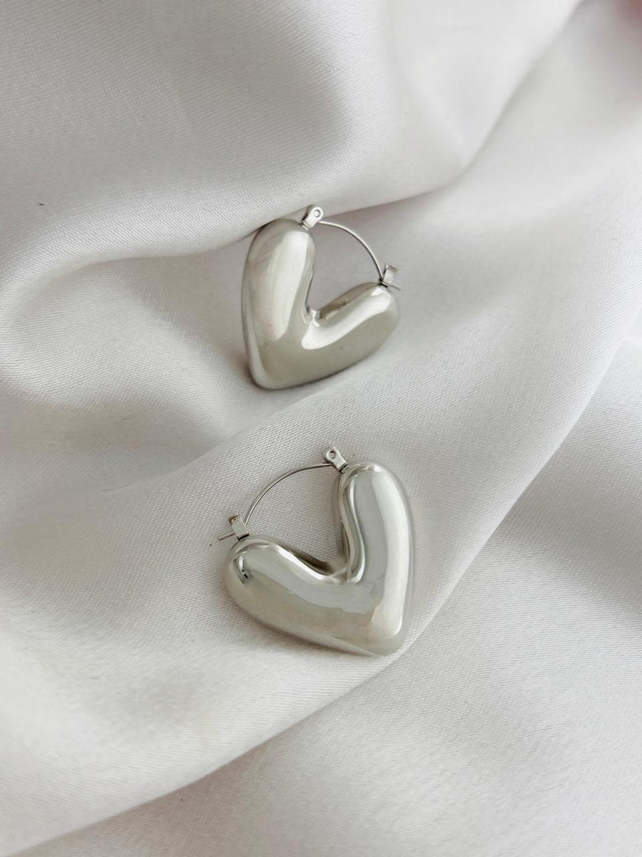 Aretes Corazón Chunky